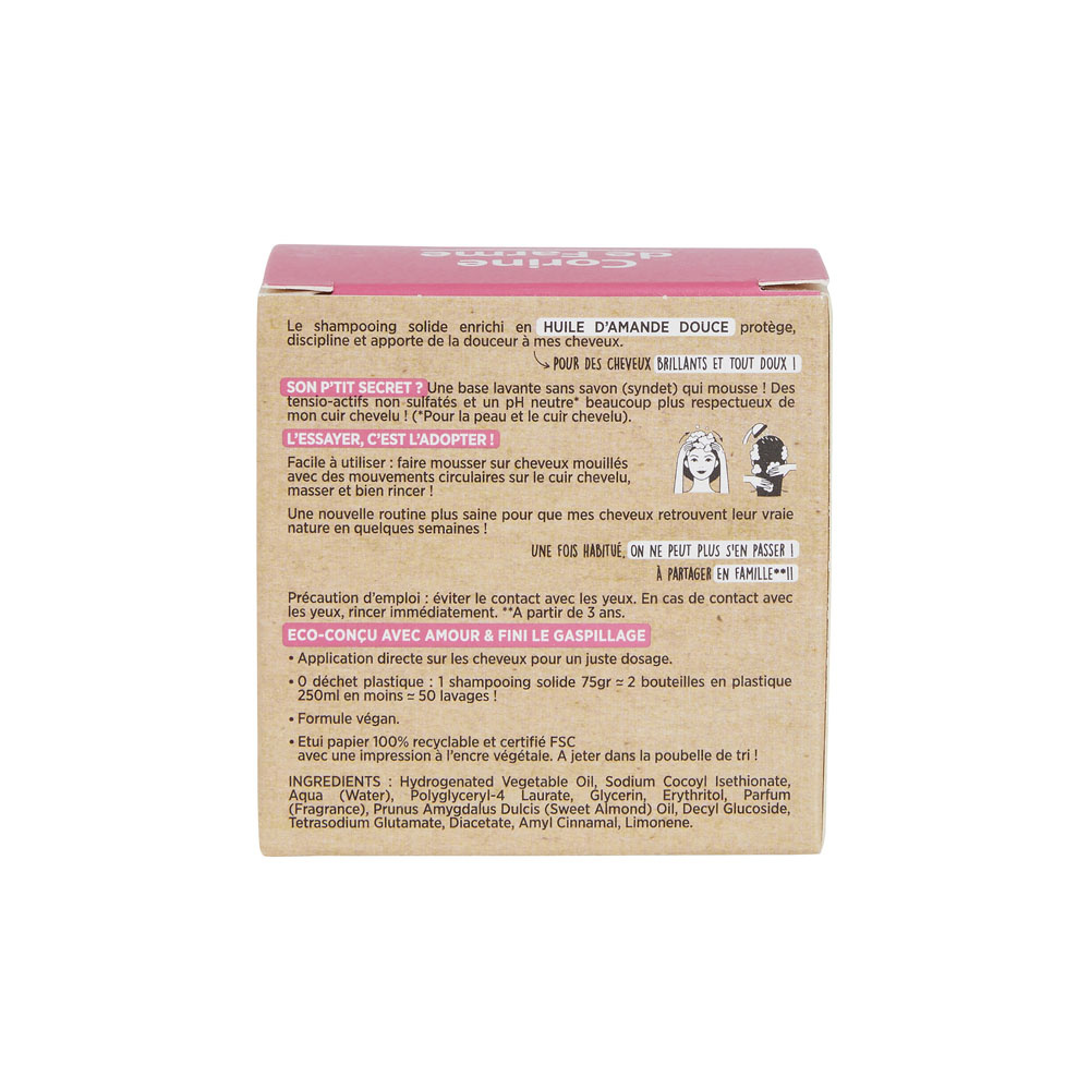 corine de farme Shampooing solide cheveux normaux Capillaires