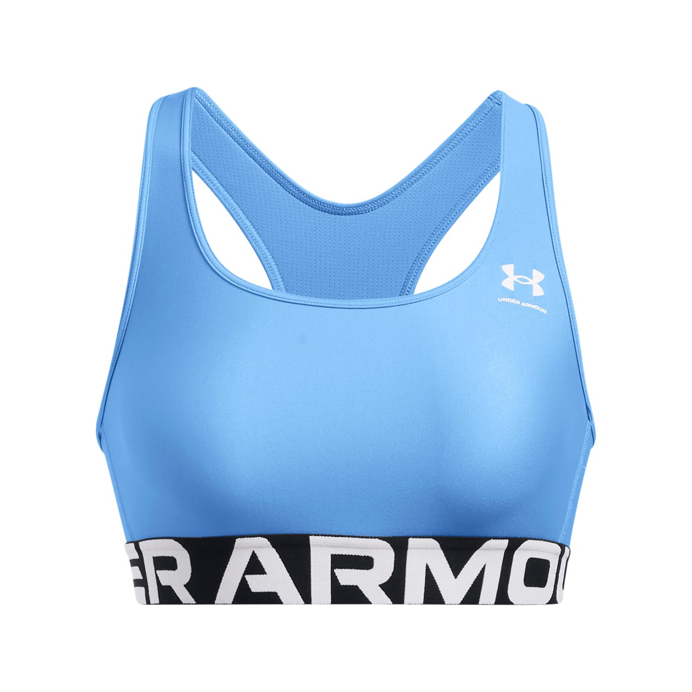Under Armour UA HG Mid Branded-BLU Sport-BH Damen Blau F465