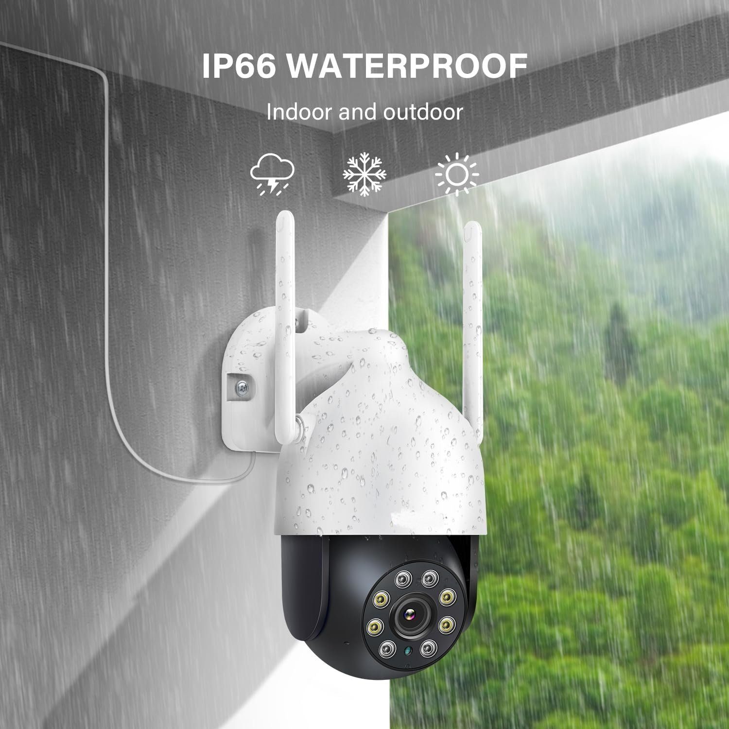 YI Überwachungskamera Aussen WLAN IP Kamera Outdoor PTZ Dome WiFi IP Überwachungskamera