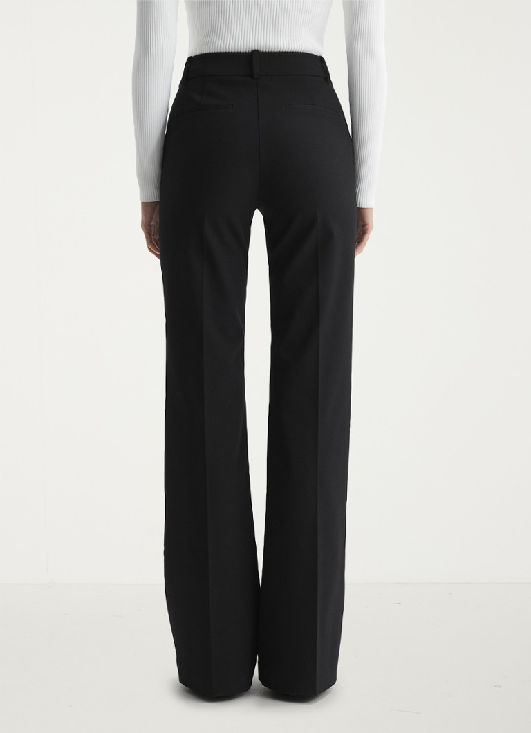 Pantaloni evazați cu talie înaltă Reiss Claude