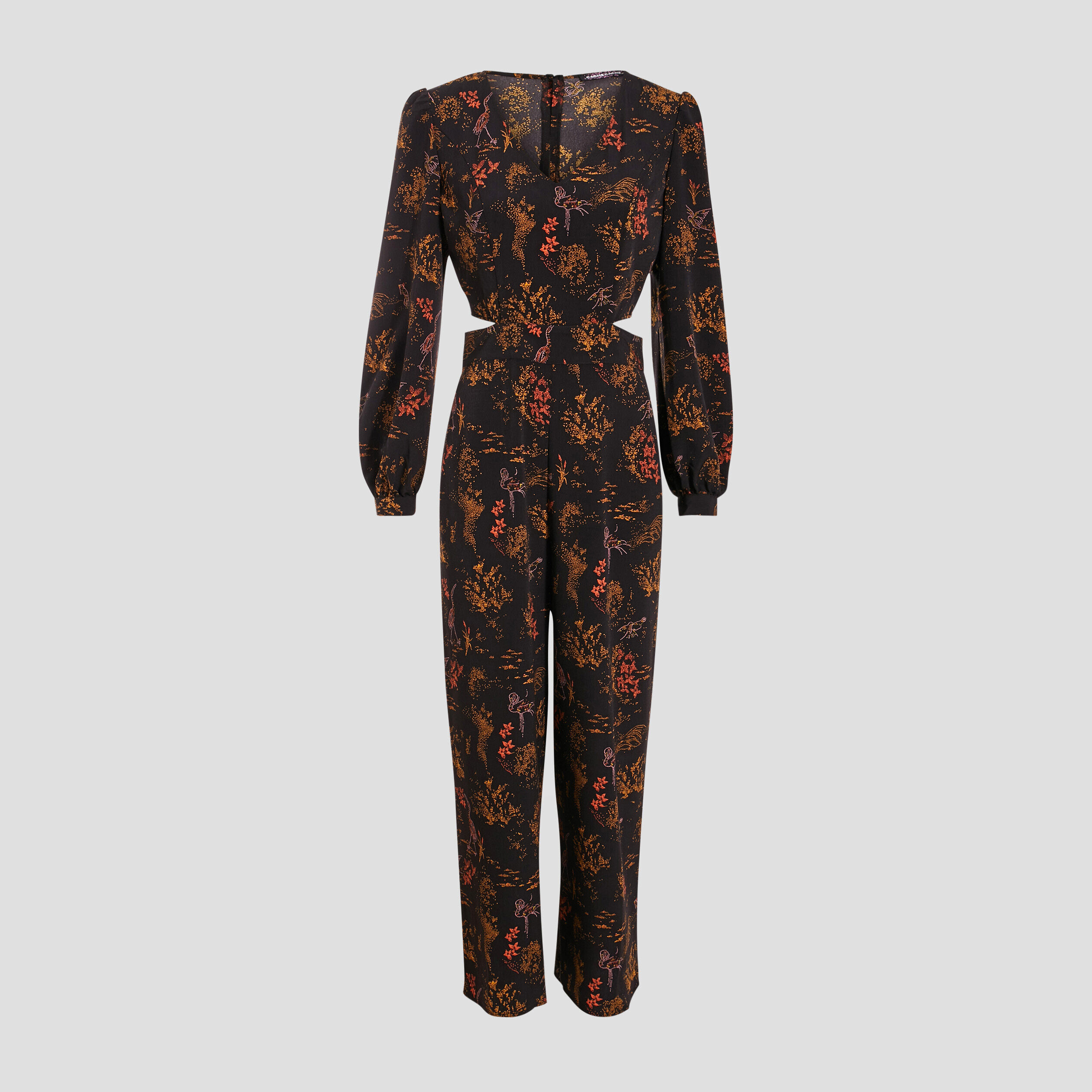 Combinaison pantalon à fentes noir femme | Cache Cache