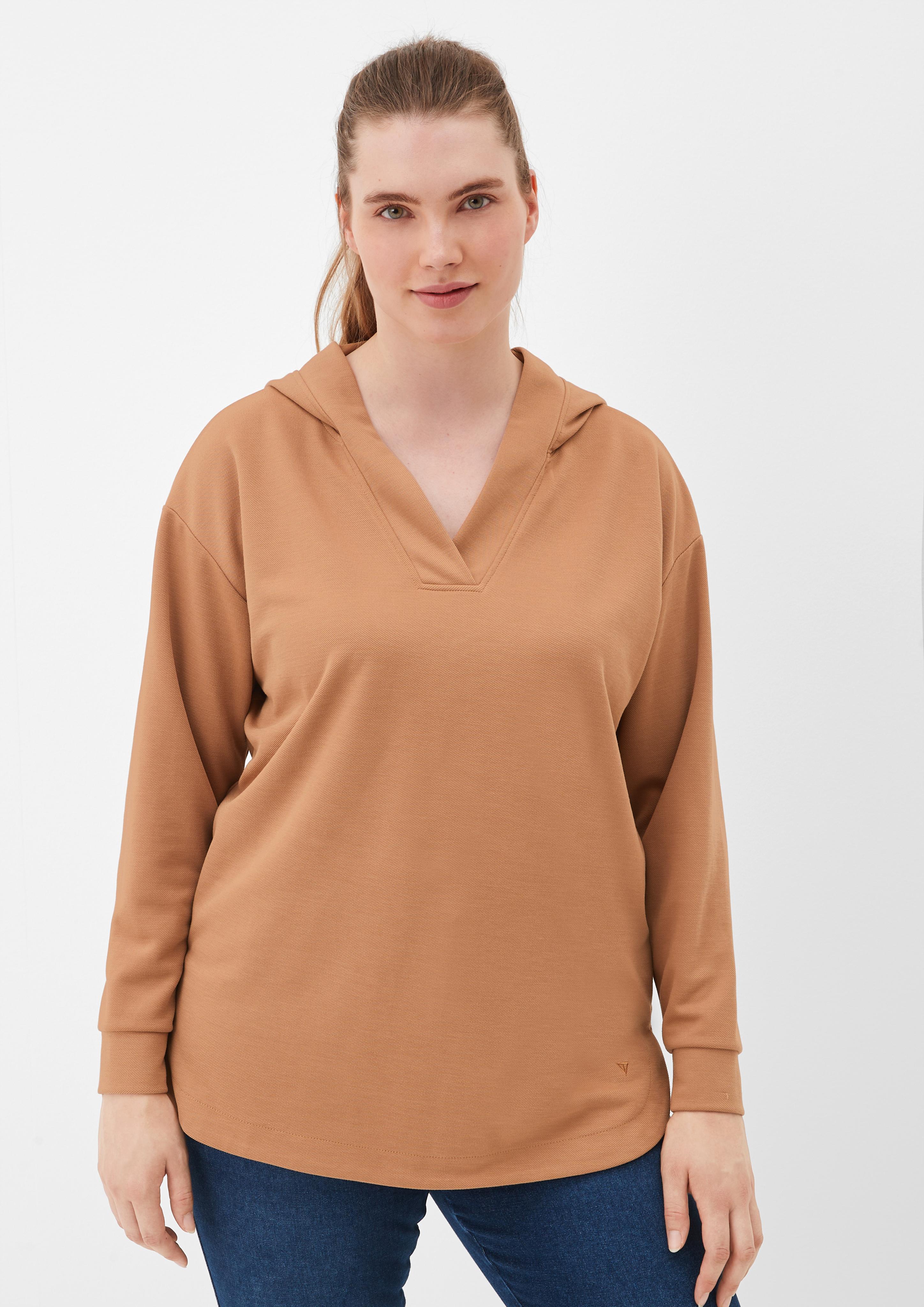 Hoodie mit V-Neck  2121662-8748