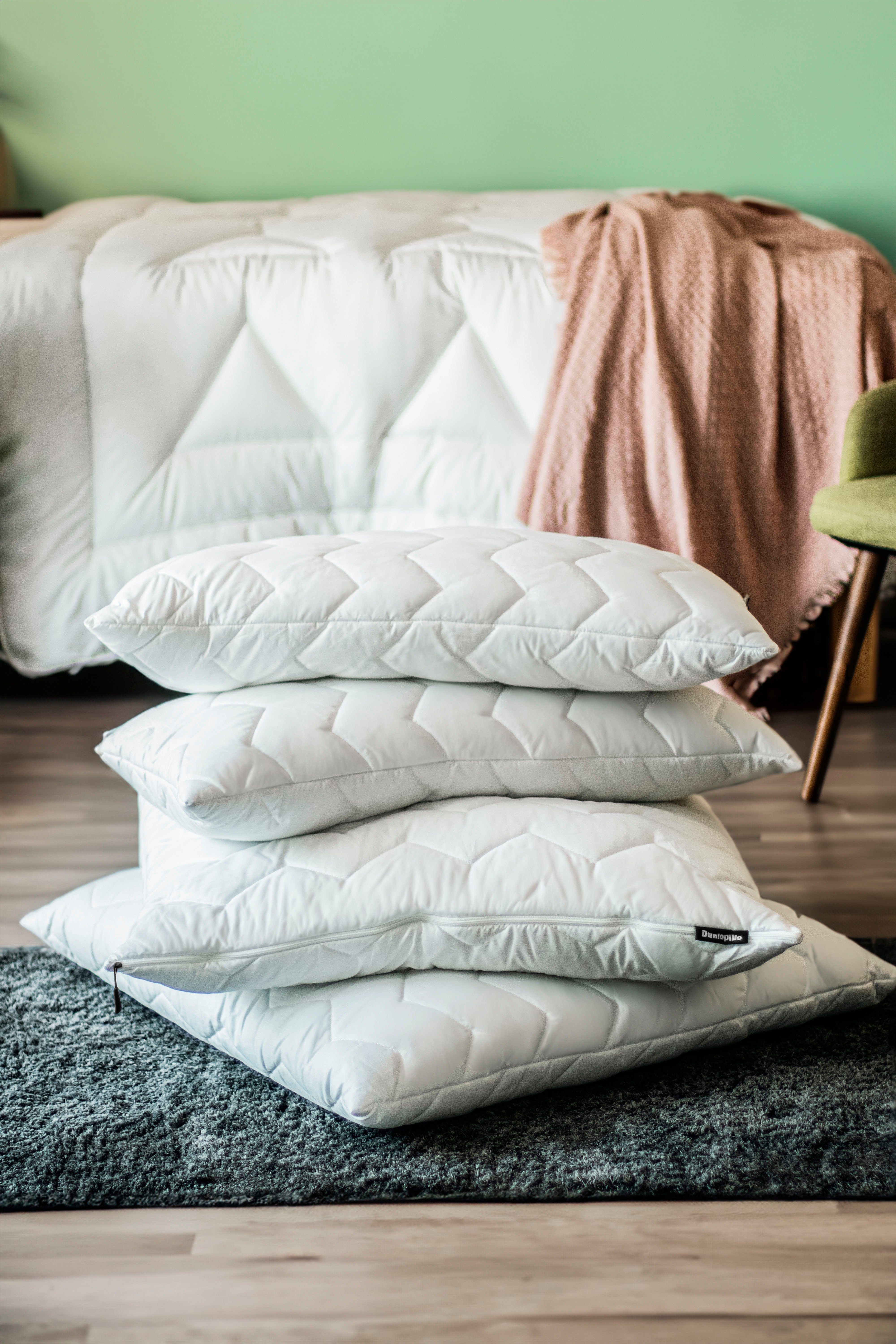 Baumwollbettdecke, Life Bettdecke 135x200, 155x220, Dunlofill® Vital High-Tech-Faser, Dunlopillo, Füllung: Polyester, Bezug: 100% Baumwolle, Bettdecke mit Aqua-Clean-Gewebe, Komfort, Pflegeleichtigkeit