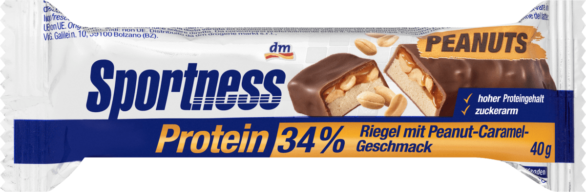 Proteinriegel 34%, Peanut Caramel Geschmack, 40 g