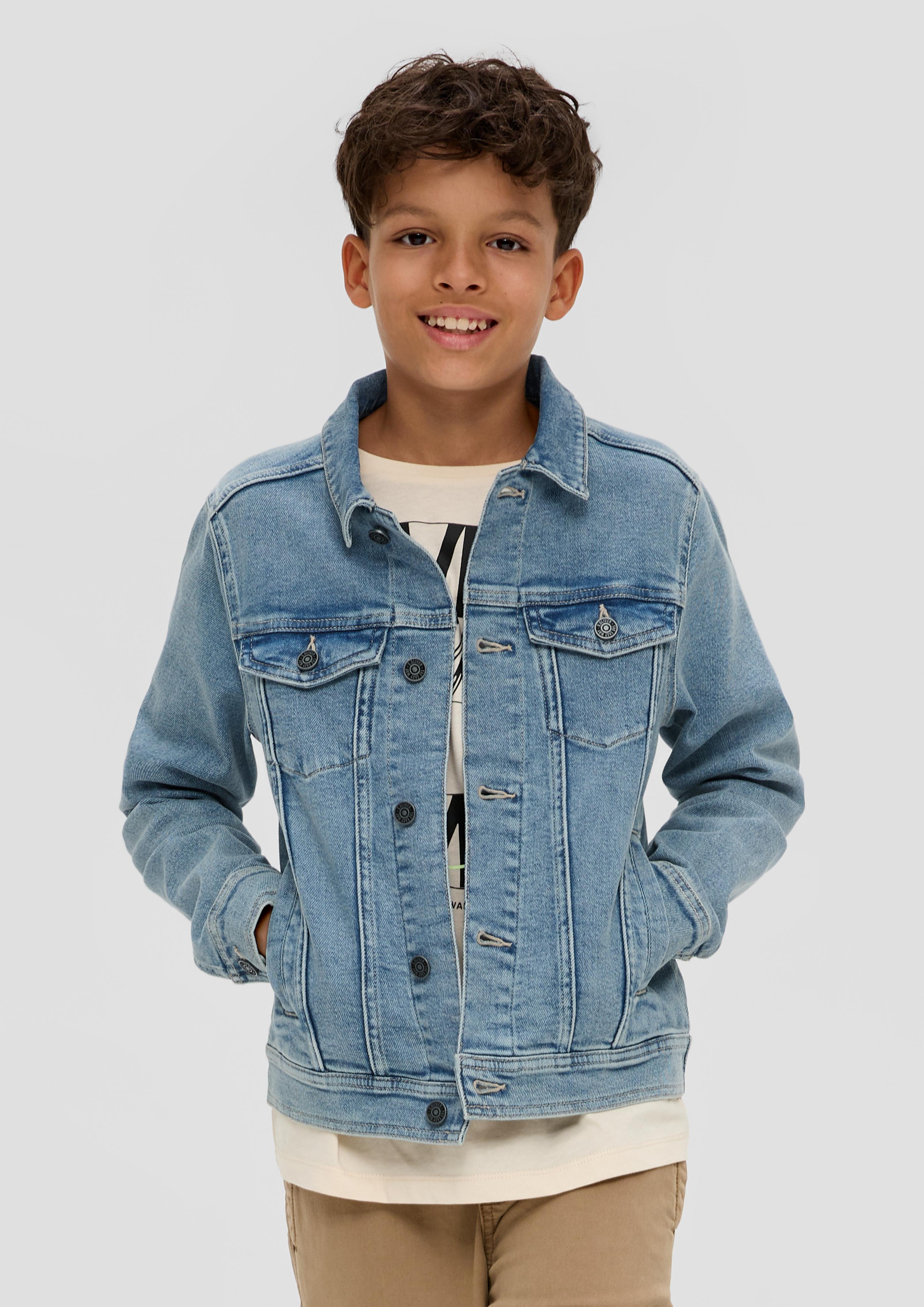 Lässige Jeansjacke mit Waschung  2142766-53Z2