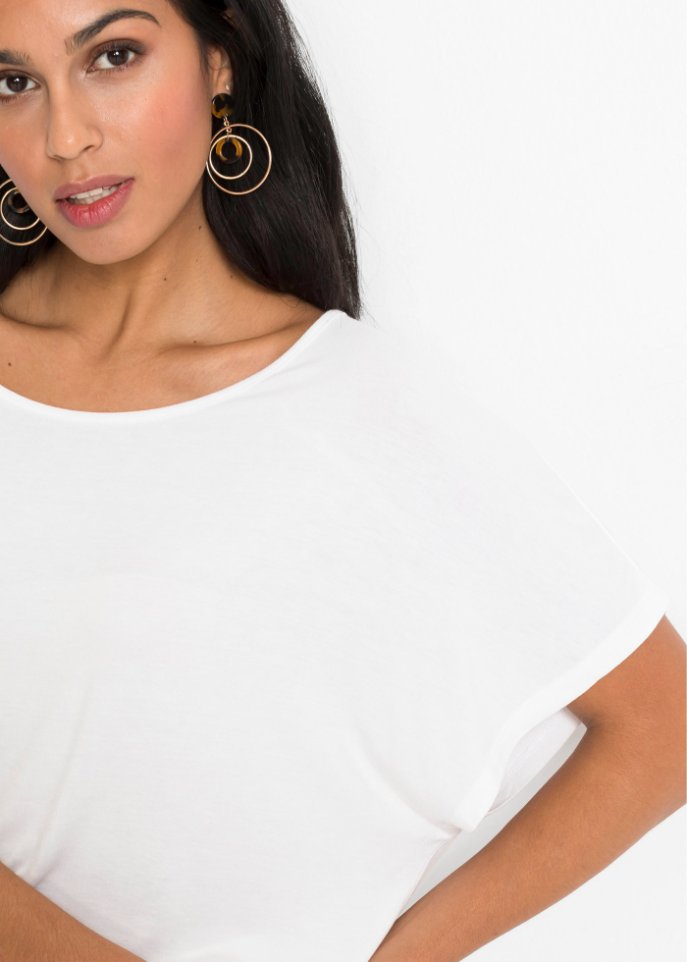 Fledermausshirt mit Spitze