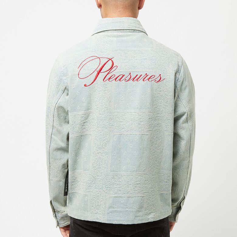 Pleasures Merit Denim Work Jacket light blue