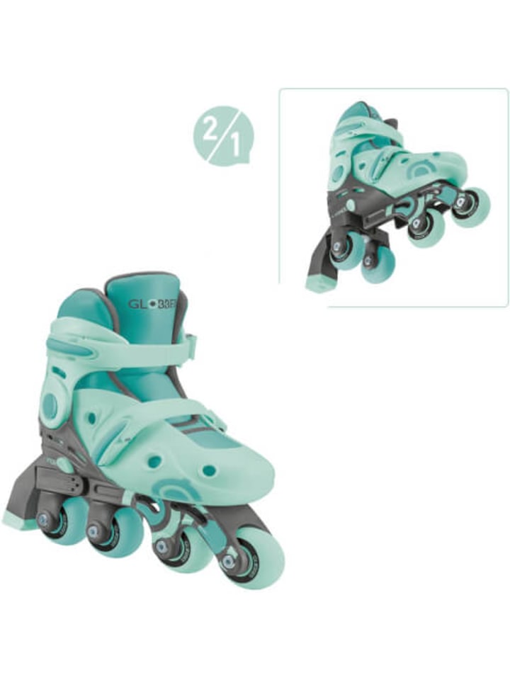 GLOBBER Rollschuhe Learning Inline Skates, 2in1 mint, Gr. 26-29, 3-7 Jahre günstig kaufen onesize