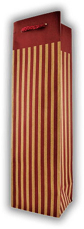 Geschenktaschen 1er Kraftpapier Streifen bordeaux/natur Geschenktaschen 1er Kraftpapier Streifen bordeaux/natur Verkauf nur bei gleichzeitiger Abnahme von entsprechender Menge Wein oder Spirituosen