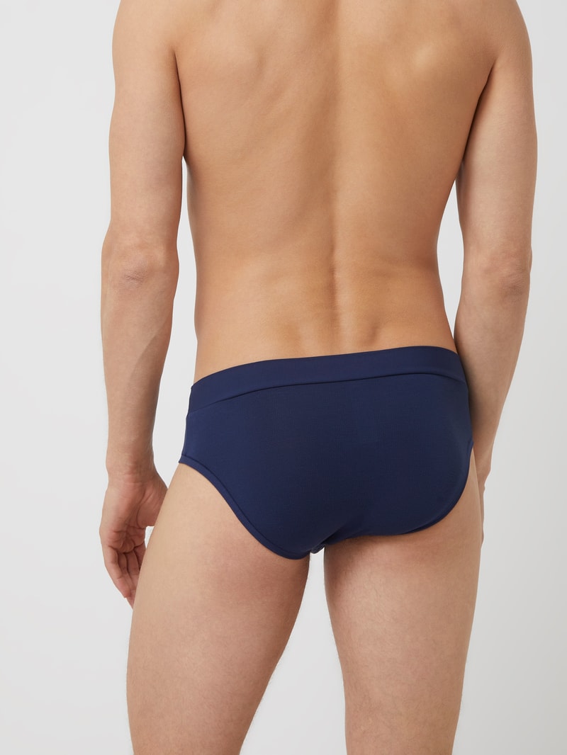 Slip mit Stretch-Anteil im 2er-Pack in dunkelblau