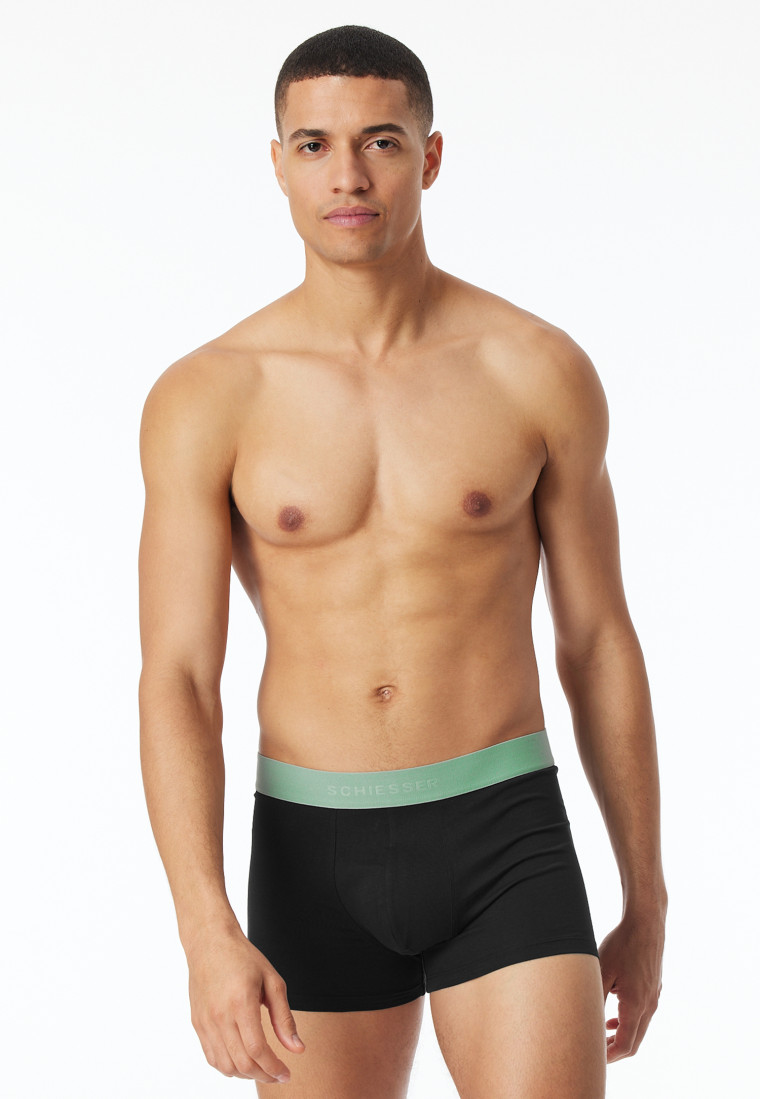 Shorts 3er-Pack Organic Cotton Webgummibund mehrfarbig - 95/5