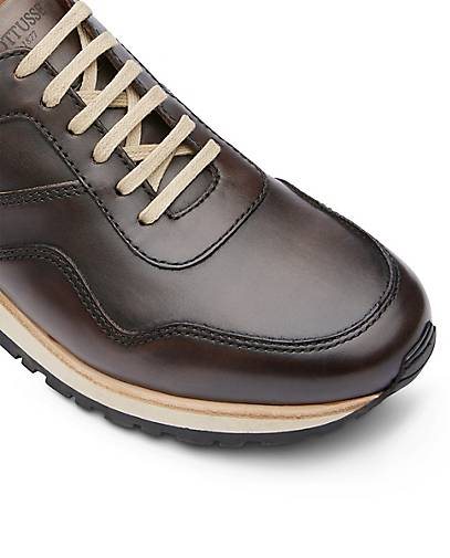Lottusse Sneaker Aus Gebürstetem Kalbsleder In Mokka