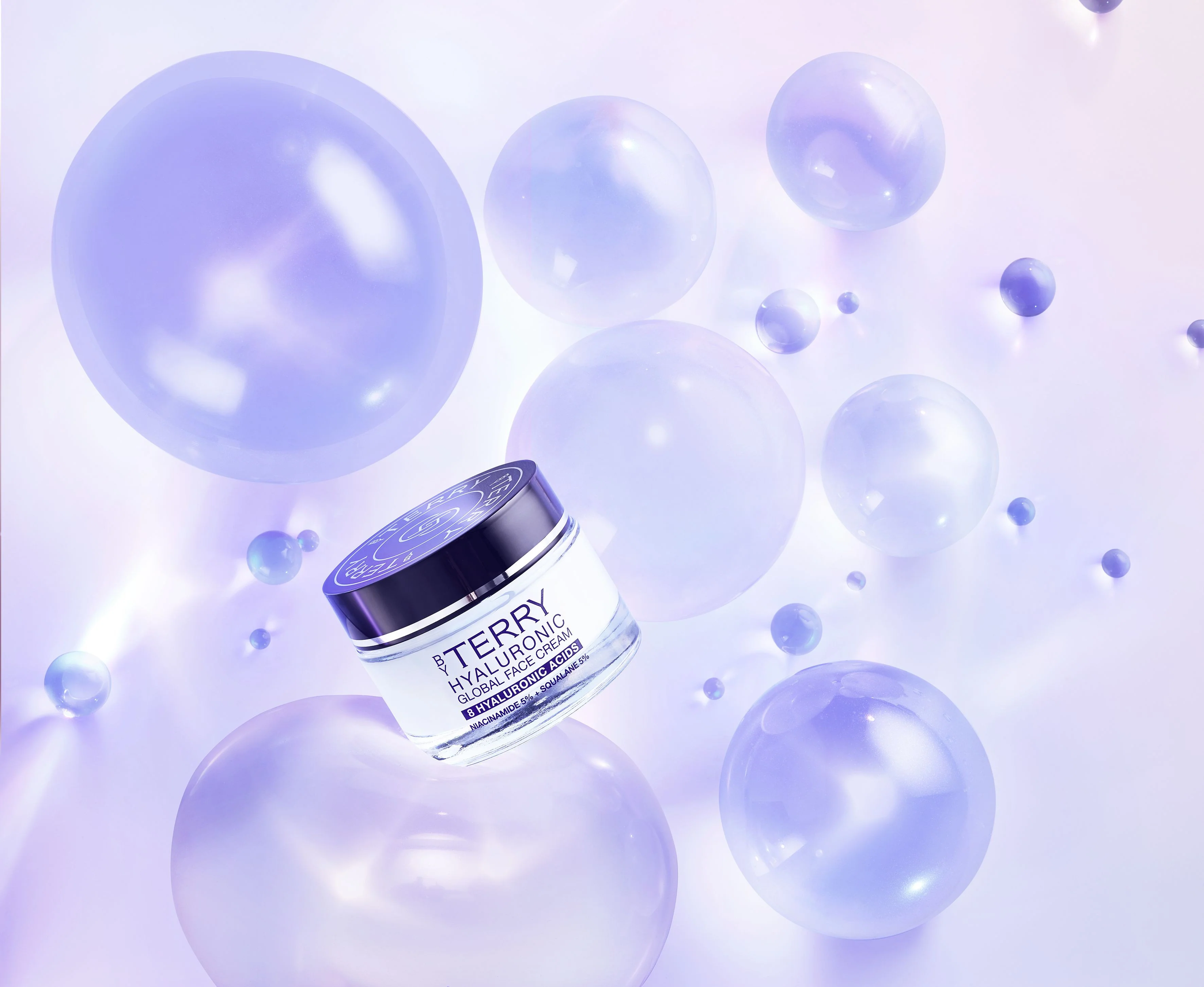 Creme Facial Global com Ácido Hialurônico - Tratamento facial com efeito global de 24 horas, tratamento facial antirrugas de 24 horas, tratamento facial iluminador de 24 horas.