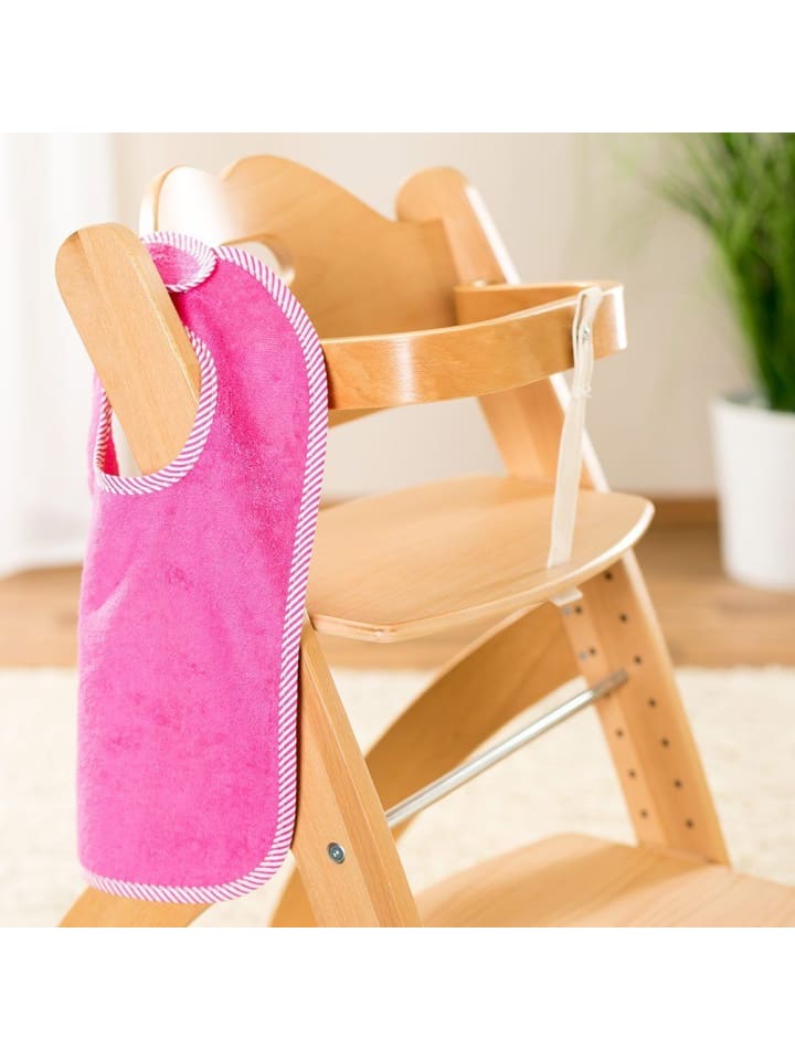 Wörner 2er Set Riesen-Lätzchen mit Druckknöpfen - Dahlie Rosenpink in rosa,gelb günstig kaufen onesize