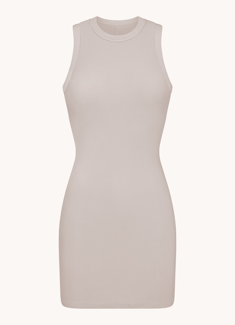SKIMS Cotton Rib sleeveless mini dress with ribbed structure