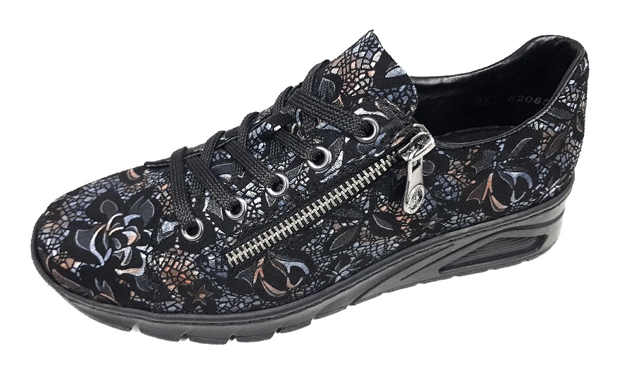 Rieker N3302-90 Schwarz 90 metallic