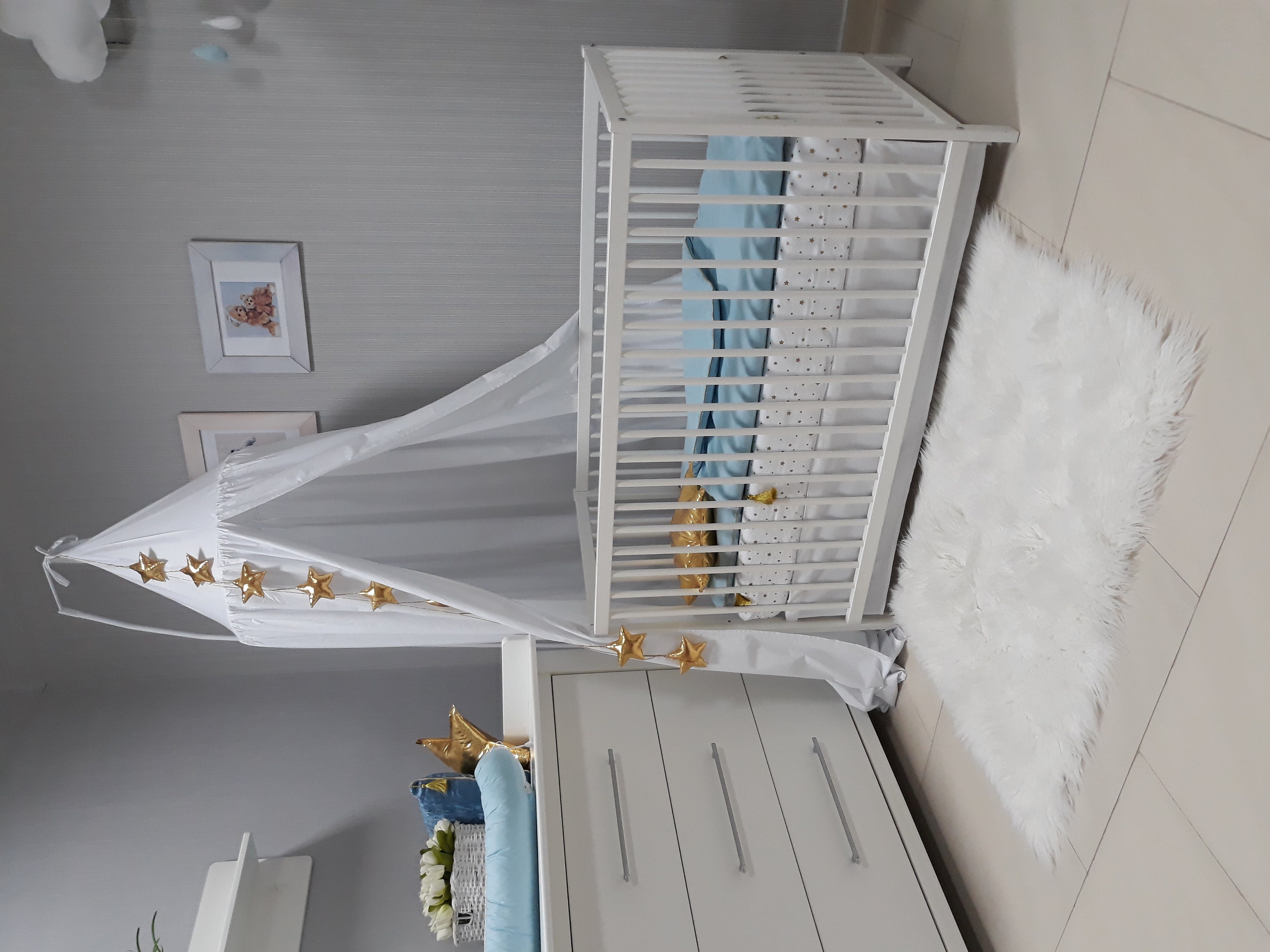 Babybettwäsche Baby Bett Set ¡GLAM! 4tlg, 100x135 cm - Bett Ausstattung 70x140, Babymajawelt, Baumwolle, 4 teilig, Bettwäsche+Spannbetttuch Nestchen, Top Baumwolle, Made in EU