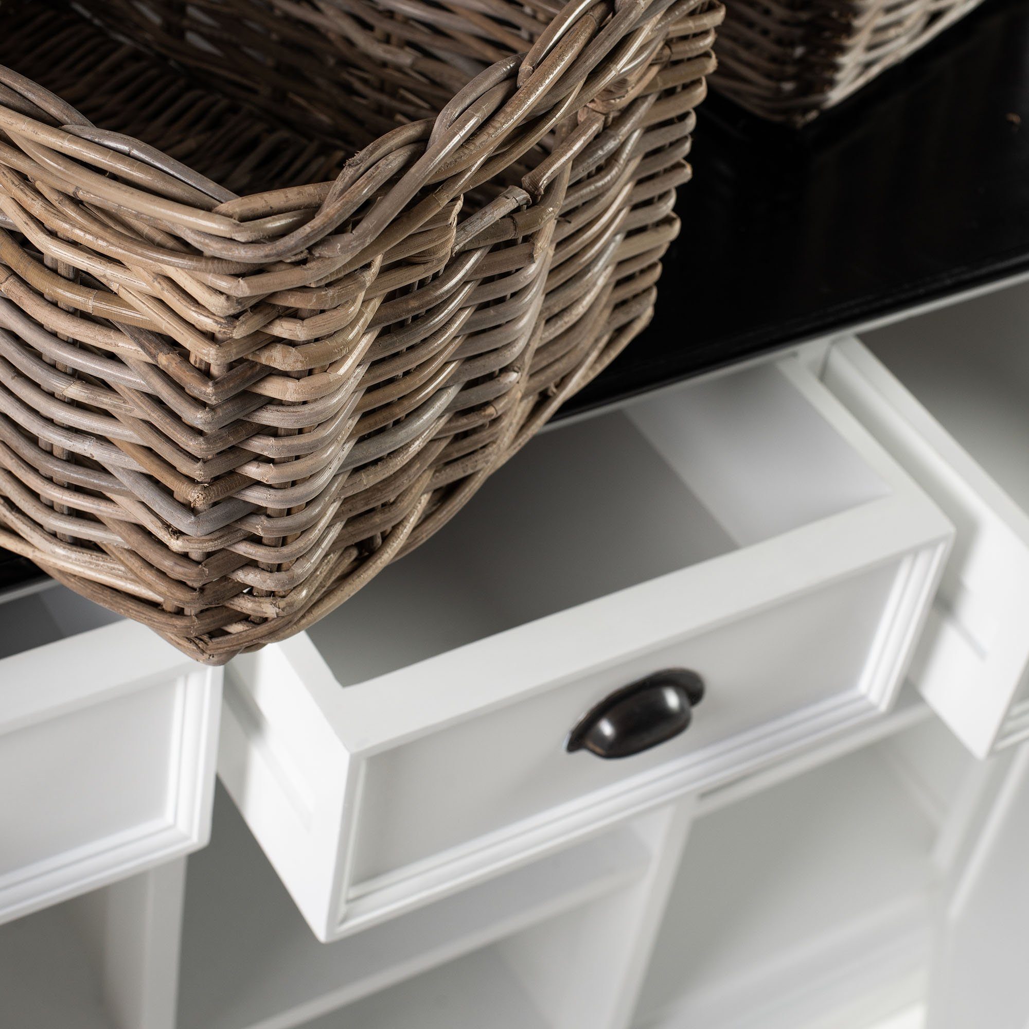 Novasolo Buffet Halifax Contrast Buffetschrank mit 4 Körben