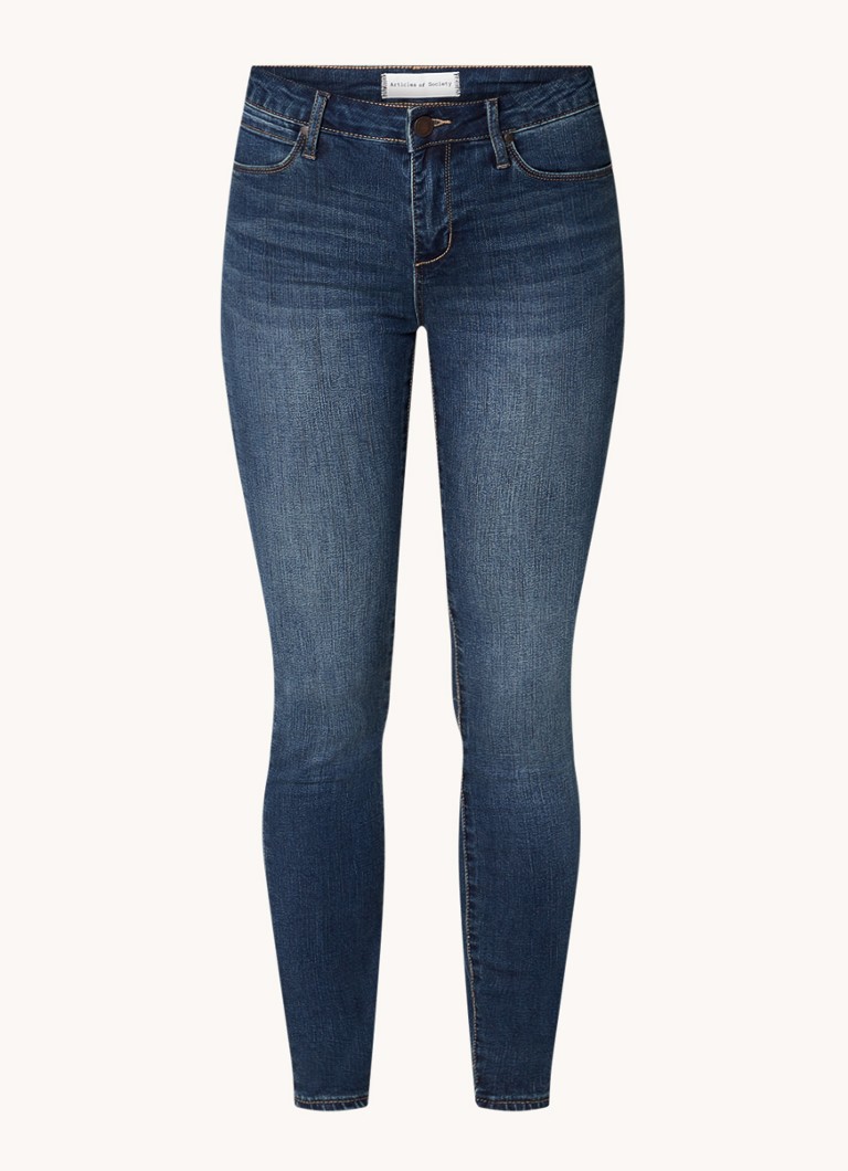 Articles Of Society Sarah Skinny Jeans mit mittelhohem Bund und dunkler Waschung