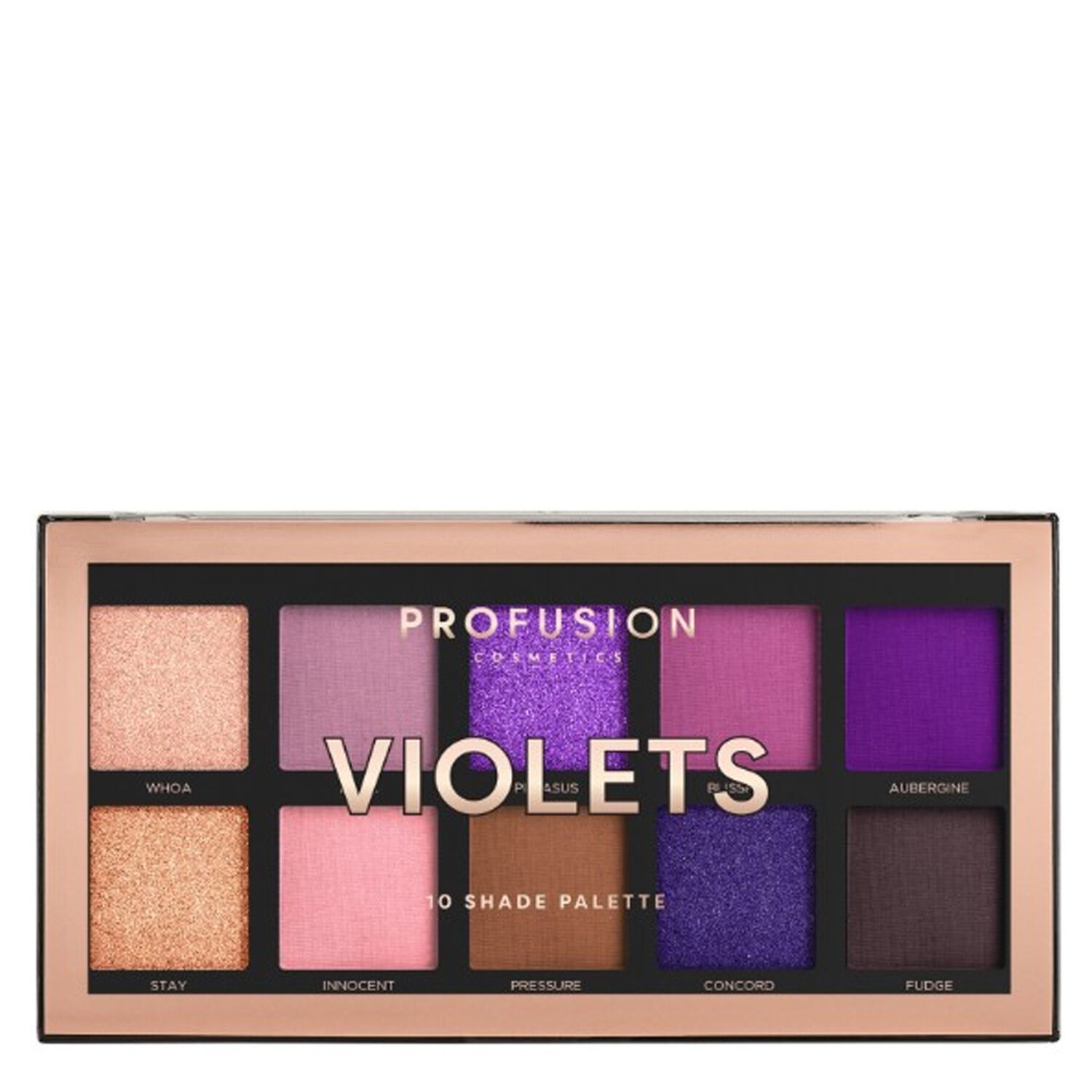 Profusion Cosmetics Palette Violets Ombres à Paupières 10 Couleurs