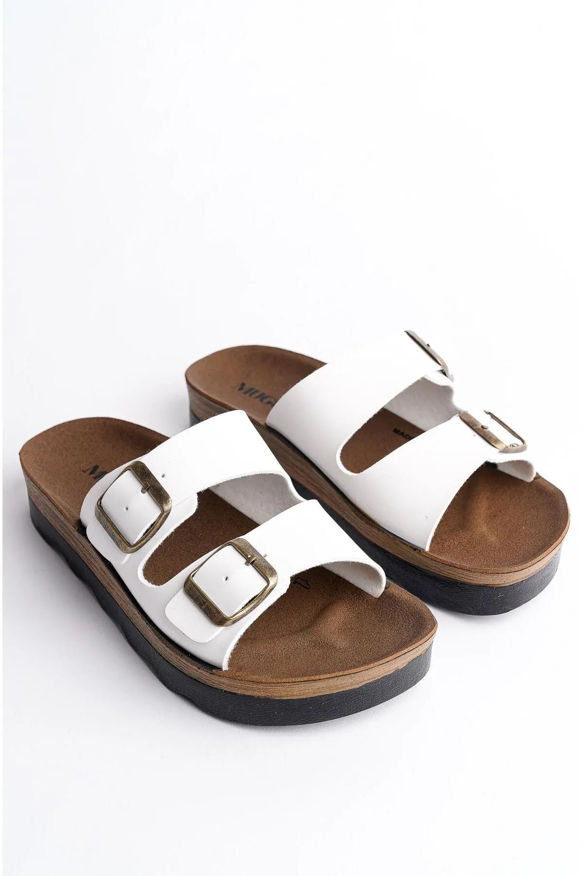 MUGGO  Rehda garantiert zwei Schnallen, bequeme Sohle, verstellbare Unisex-Hausschuhe
