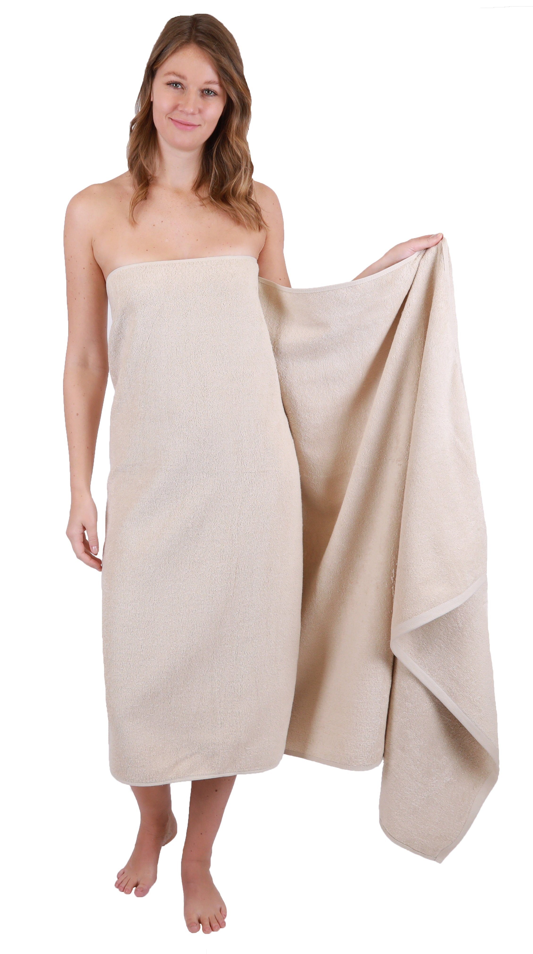 Betz Badetücher 2 tlg. Badetuch Set XXL DRESDEN Größe 100 x 180 cm, 100% Baumwolle (2-St)