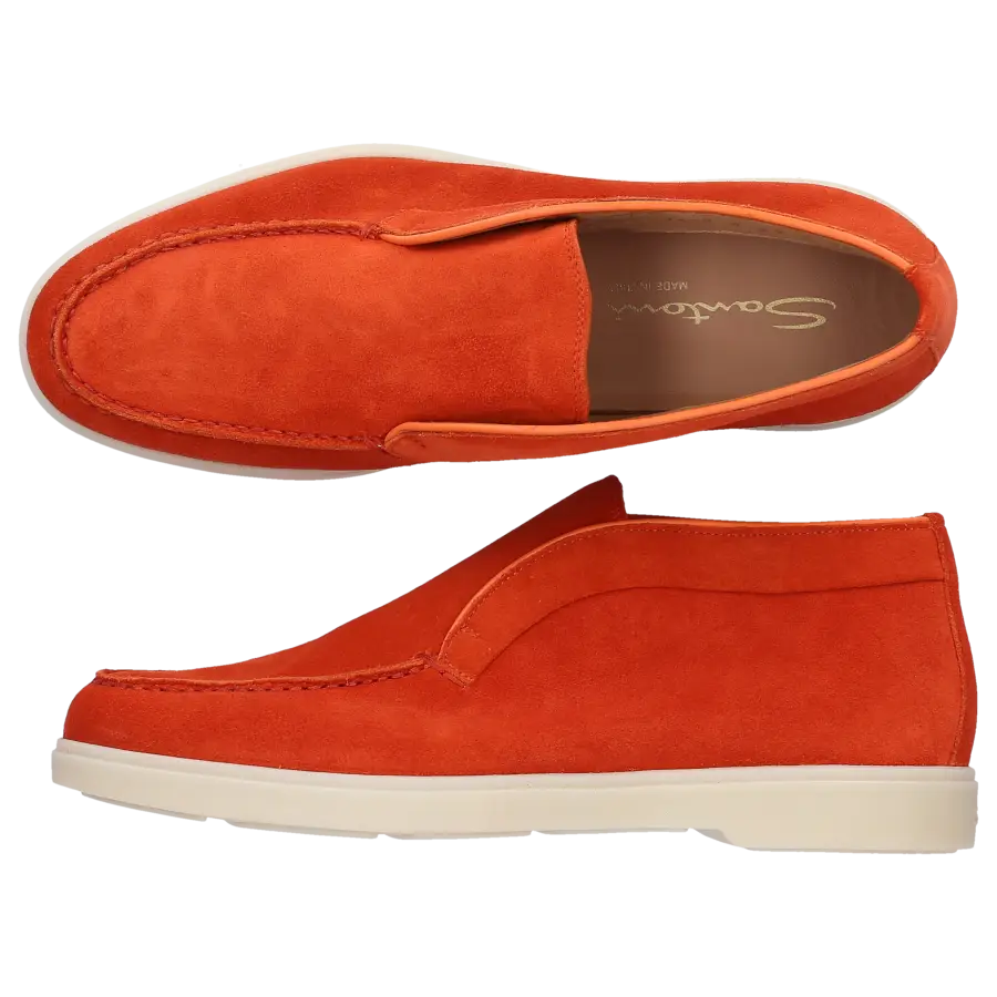 Santoni - Stiefeletten DESERT BOOT Veloursleder - orange