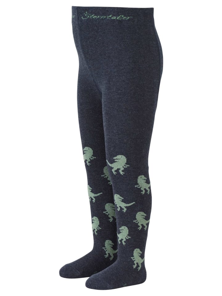 Sterntaler Strumpfhose T-Rex in blau melange günstig kaufen