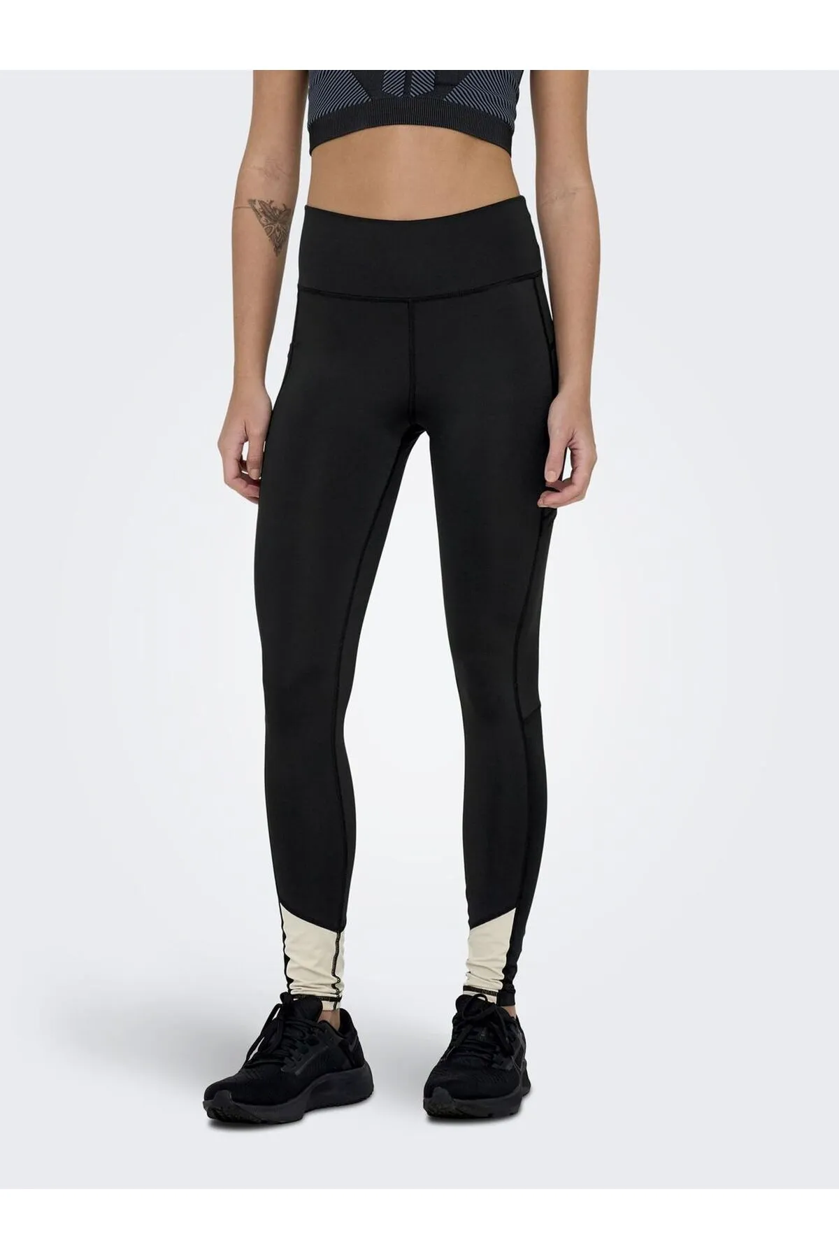 Only Play  Sport-Leggings - Schwarz - Mittlerer Bund