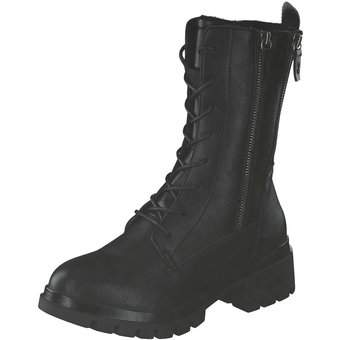 Tom Tailor Schnürstiefelette in schwarz