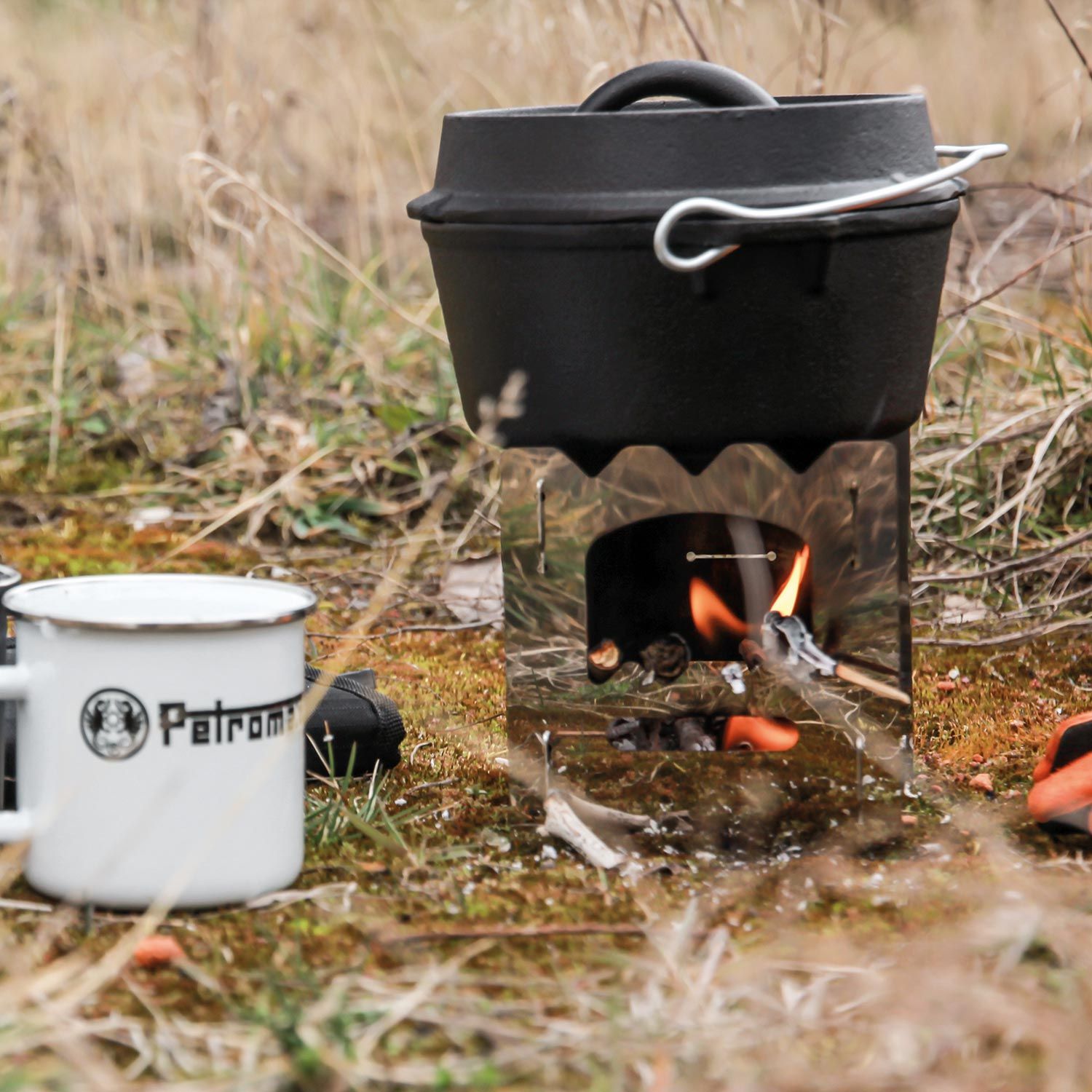 Dutch Oven Feuertopf ohne Standfüße