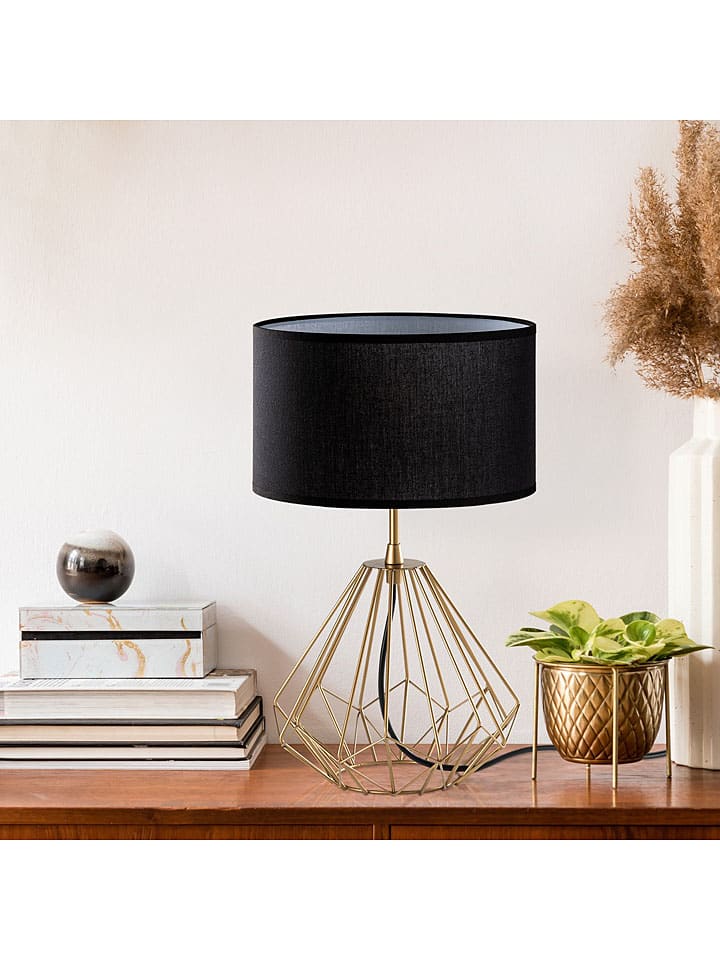 Opviq Tischleuchte in Schwarz/ Gold - (H)43 x Ø 25 cm günstig kaufen onesize