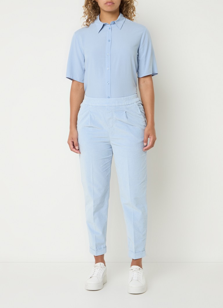 Pantaloni in velluto a coste a vita alta, affusolati e corti di Benetton