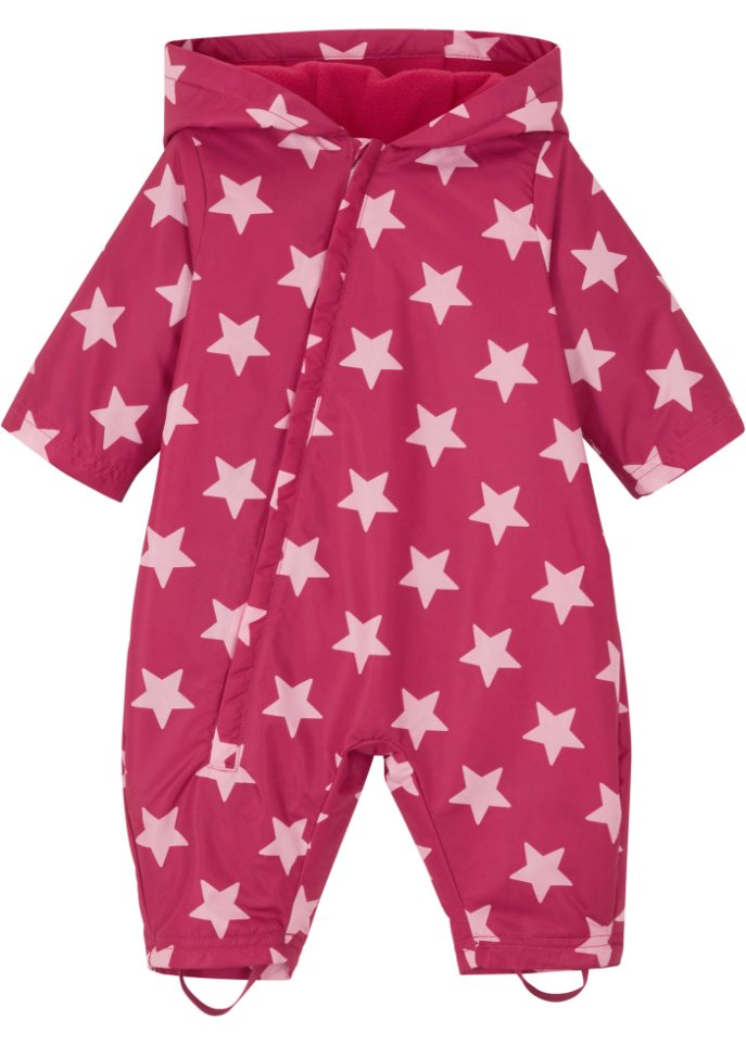 Baby Regenoverall gefüttert