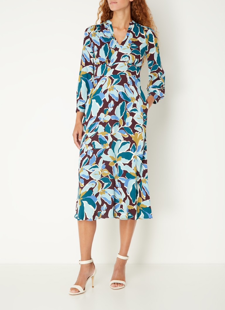 Abito midi con stampa floreale Hobbs Lea