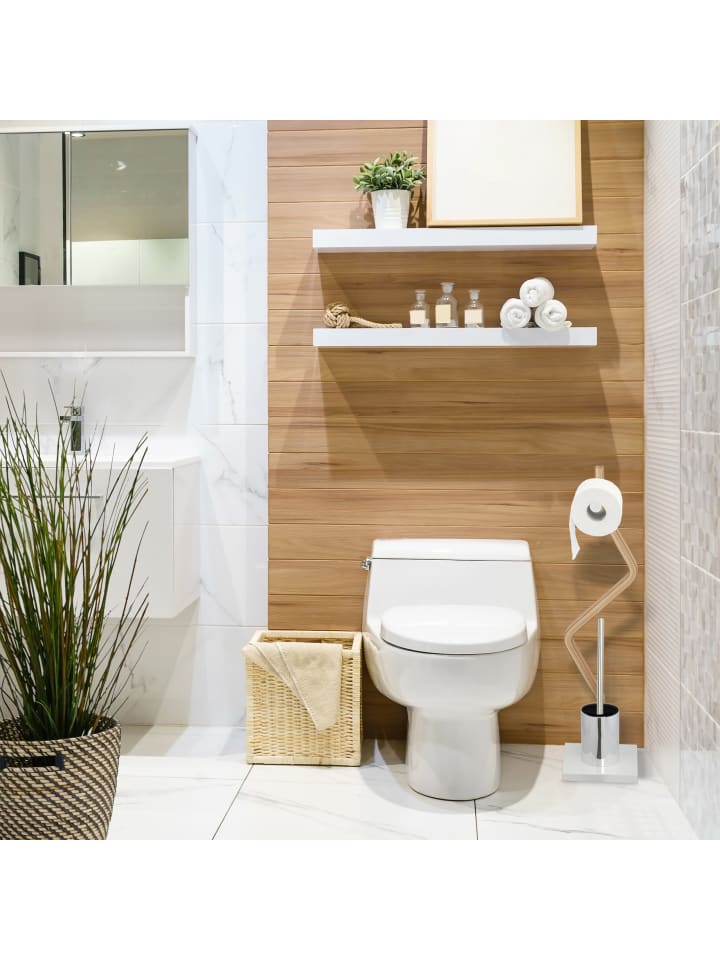 relaxdays 3x Toilettenbürste in Schwarz/ Silber - (H)35 x Ø 8 cm günstig kaufen onesize