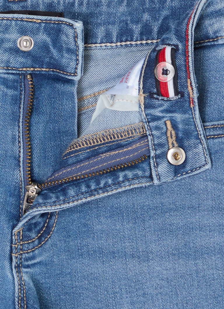 Blugi Tommy Hilfiger cu croială dreaptă, decolorare medie