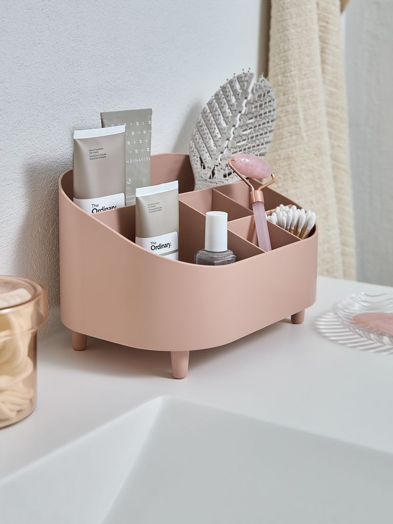 HUSUM HUSUM boîte de rangement L22xP16xH14cm rose