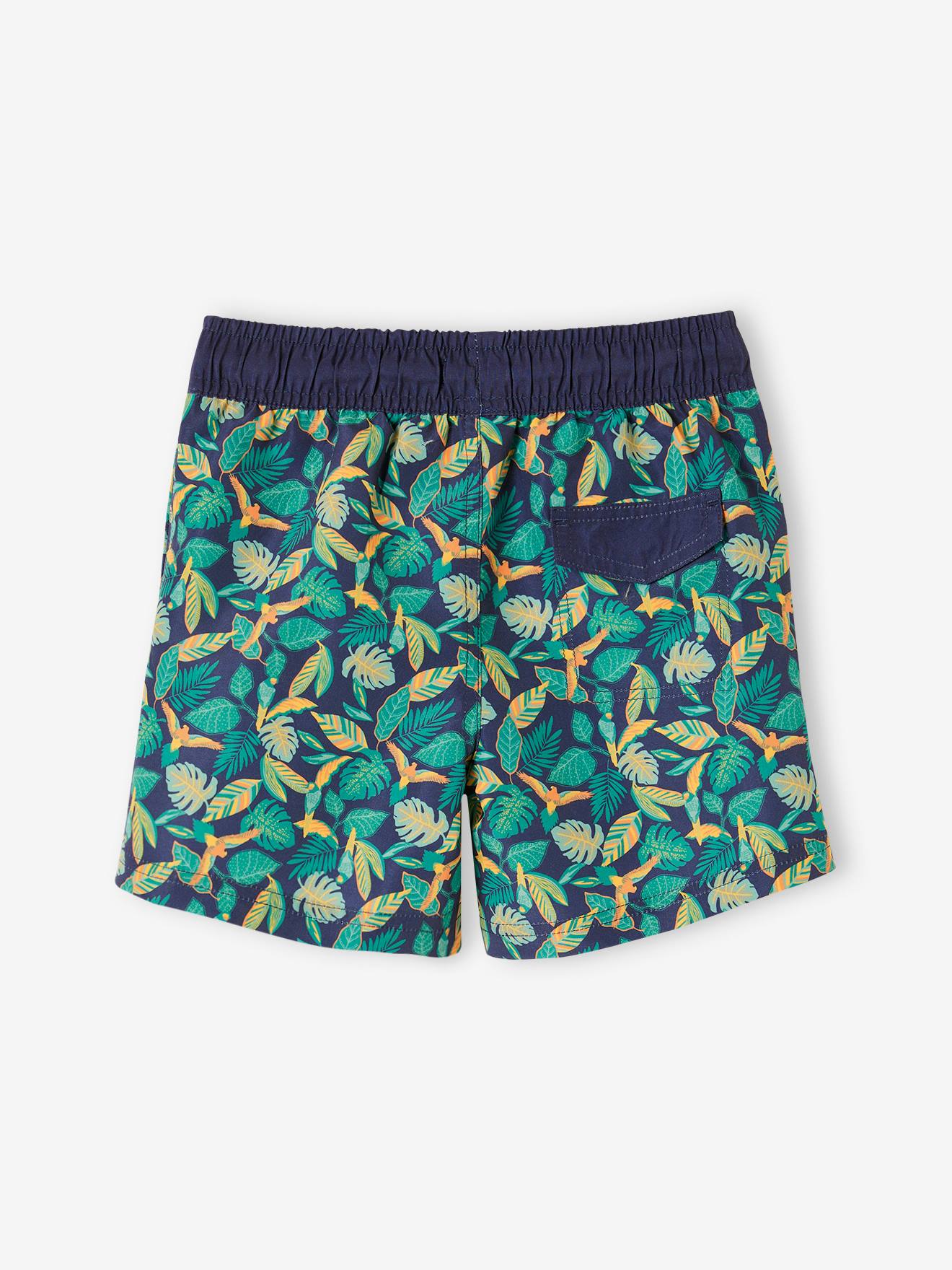 Vertbaudet Jungen Badehose Oeko-Tex - blau bedruckt