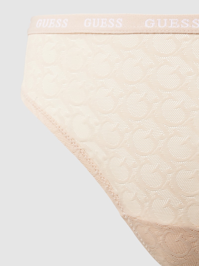 Slip im semitransparentem Design Modell 'EDYTHA' in beige