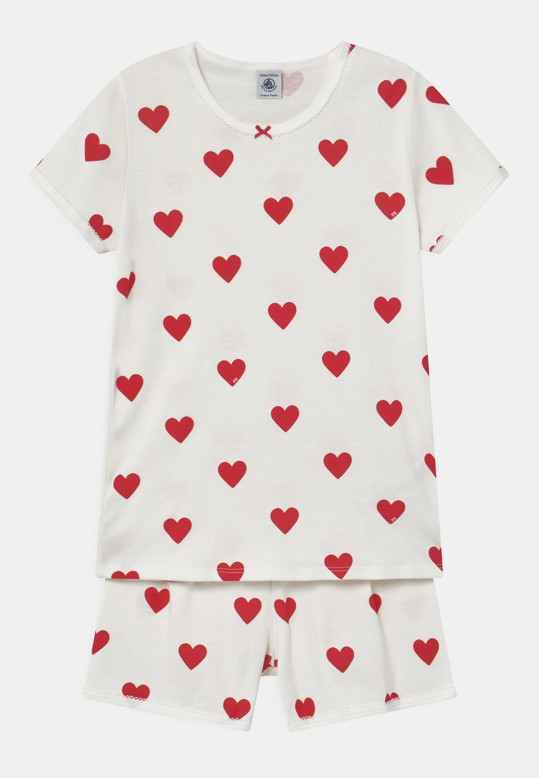 Petit Bateau ESTAMPADO CORAZONES- Pijama