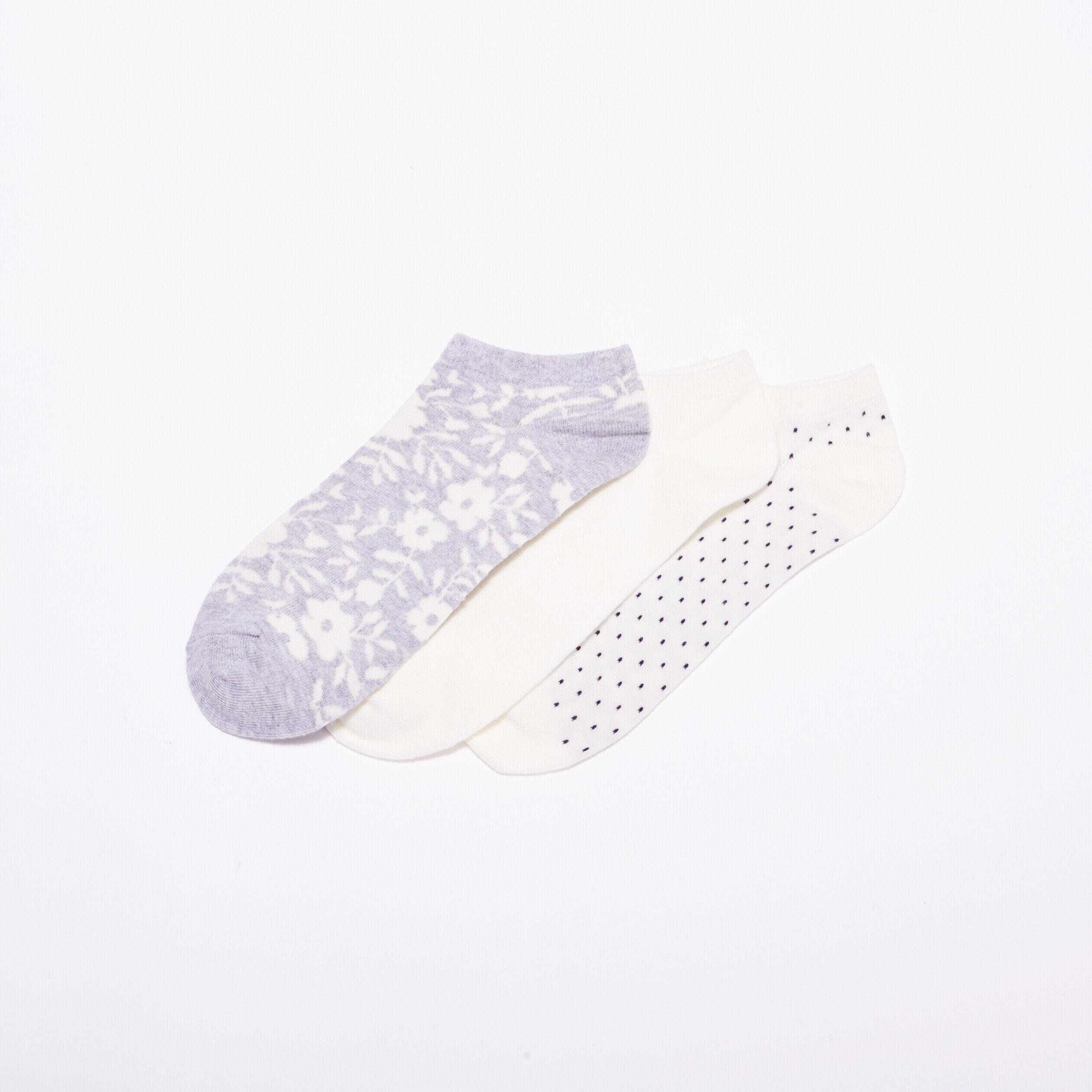 Lot 3 paires chaussettes gris clair femme | Cache Cache