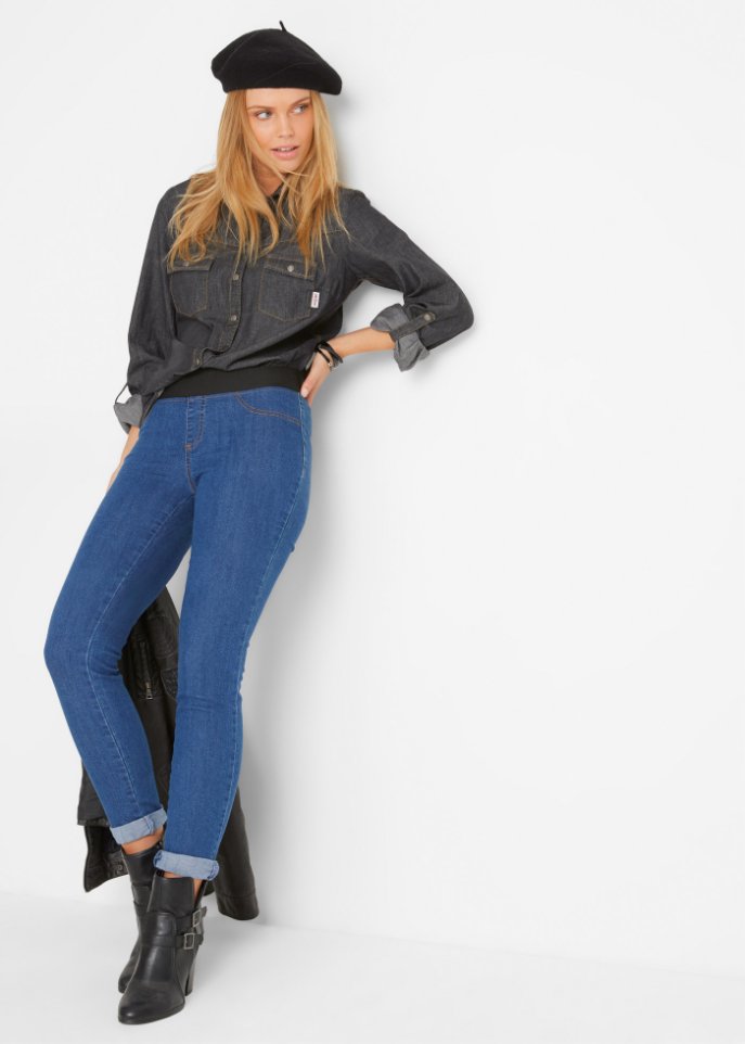 Jeansleggings mit Gummizug (2er-Pack)