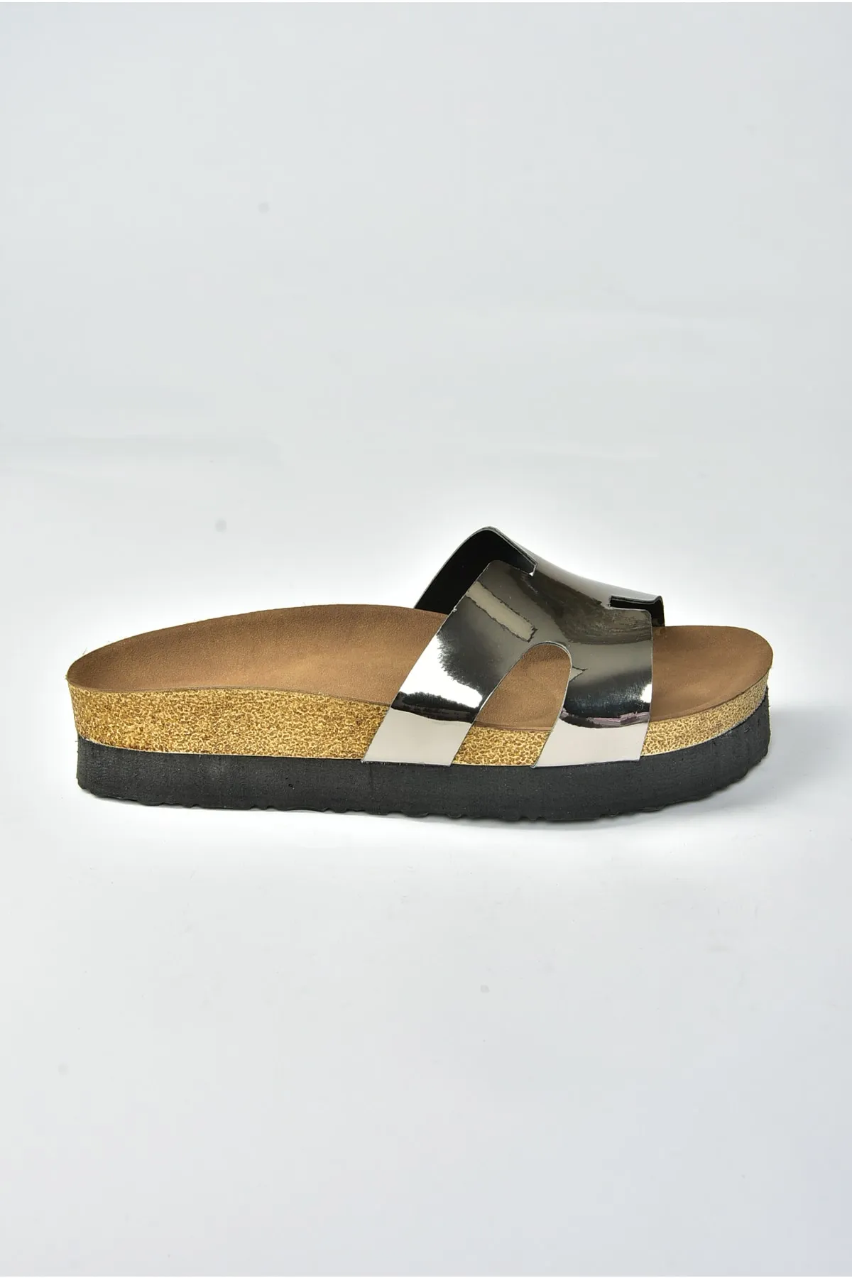 Fox Shoes  Platin-Hausschuhe für Damen