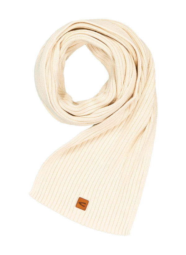 camel active, Schal, Baumwolle-Kaschmir, creme