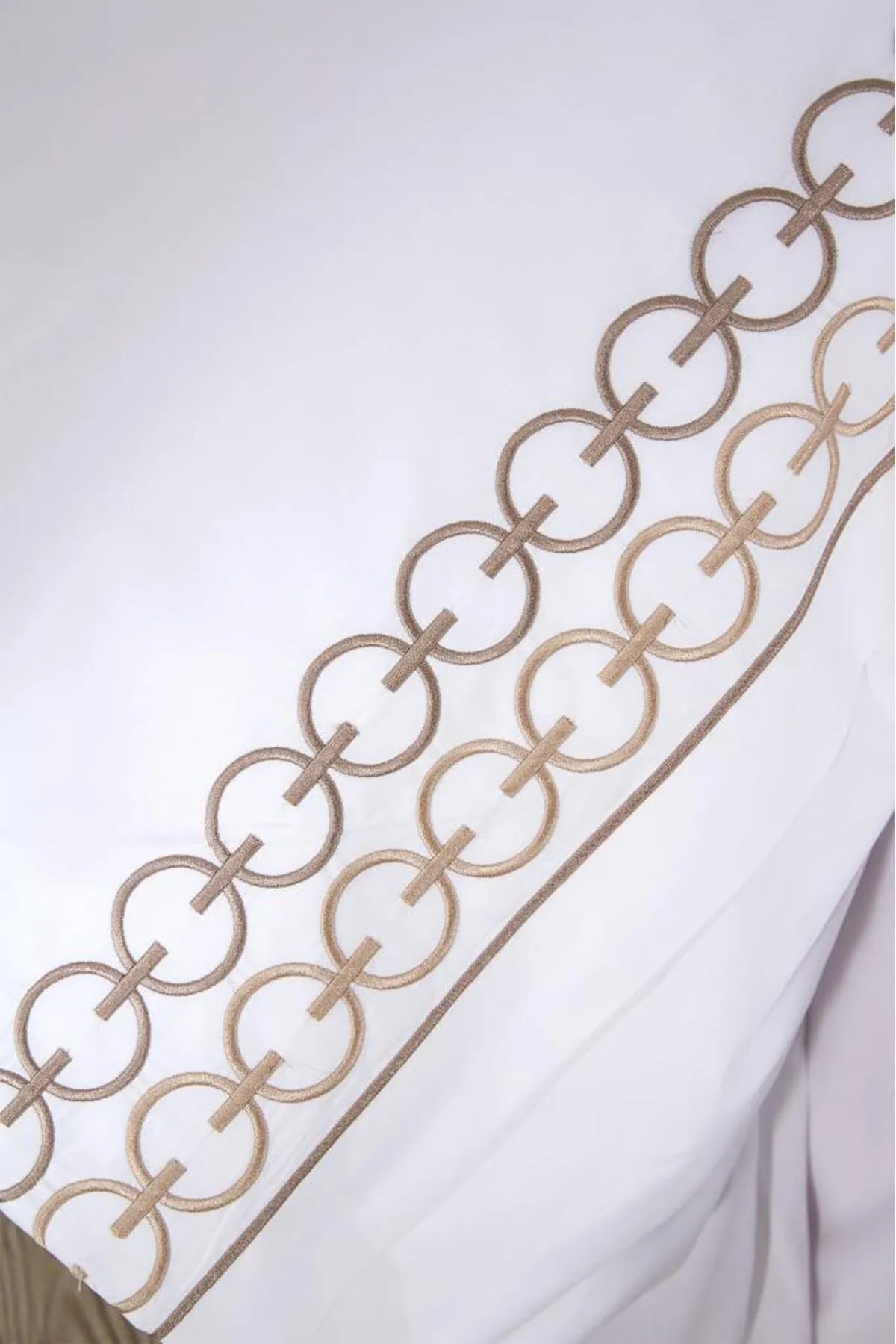 Çeyiz Diyarı  Bettwäsche Doppelbett - Beige - Gestreift