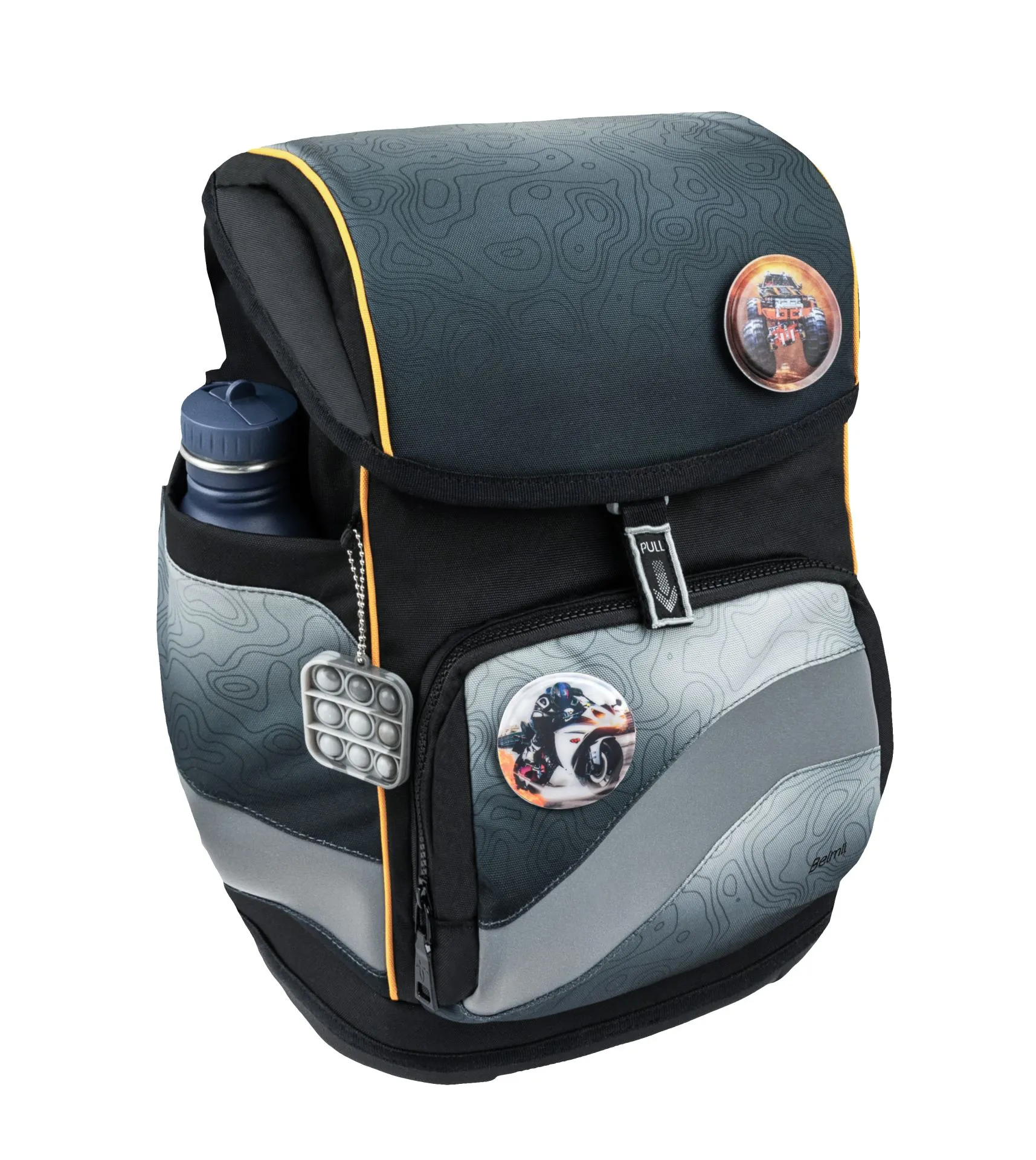 Belmil Premium Smarty Plus Schulra﻿nzen-Set 5-tlg - Black Grey