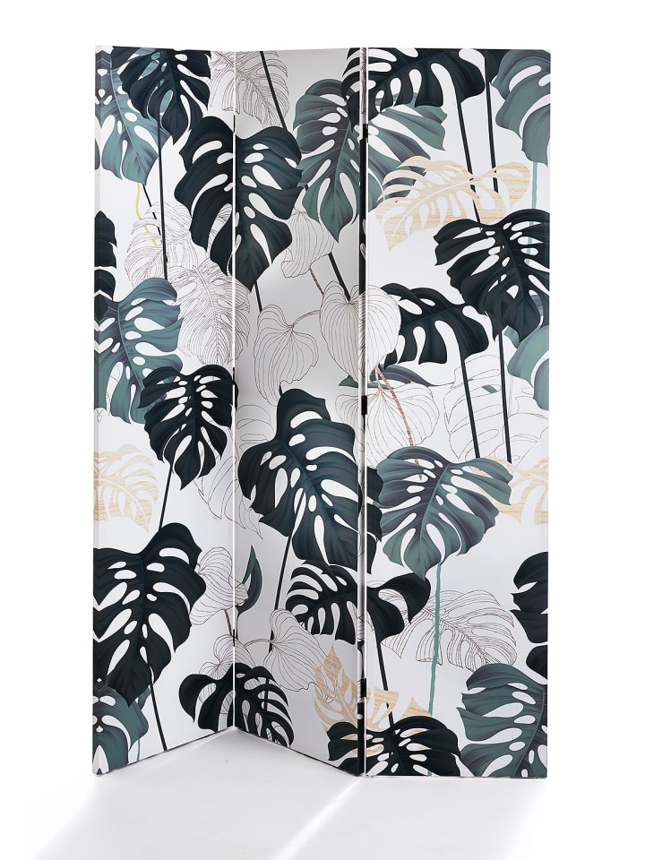 kobolo Paravent LEAVES in Grün günstig kaufen onesize