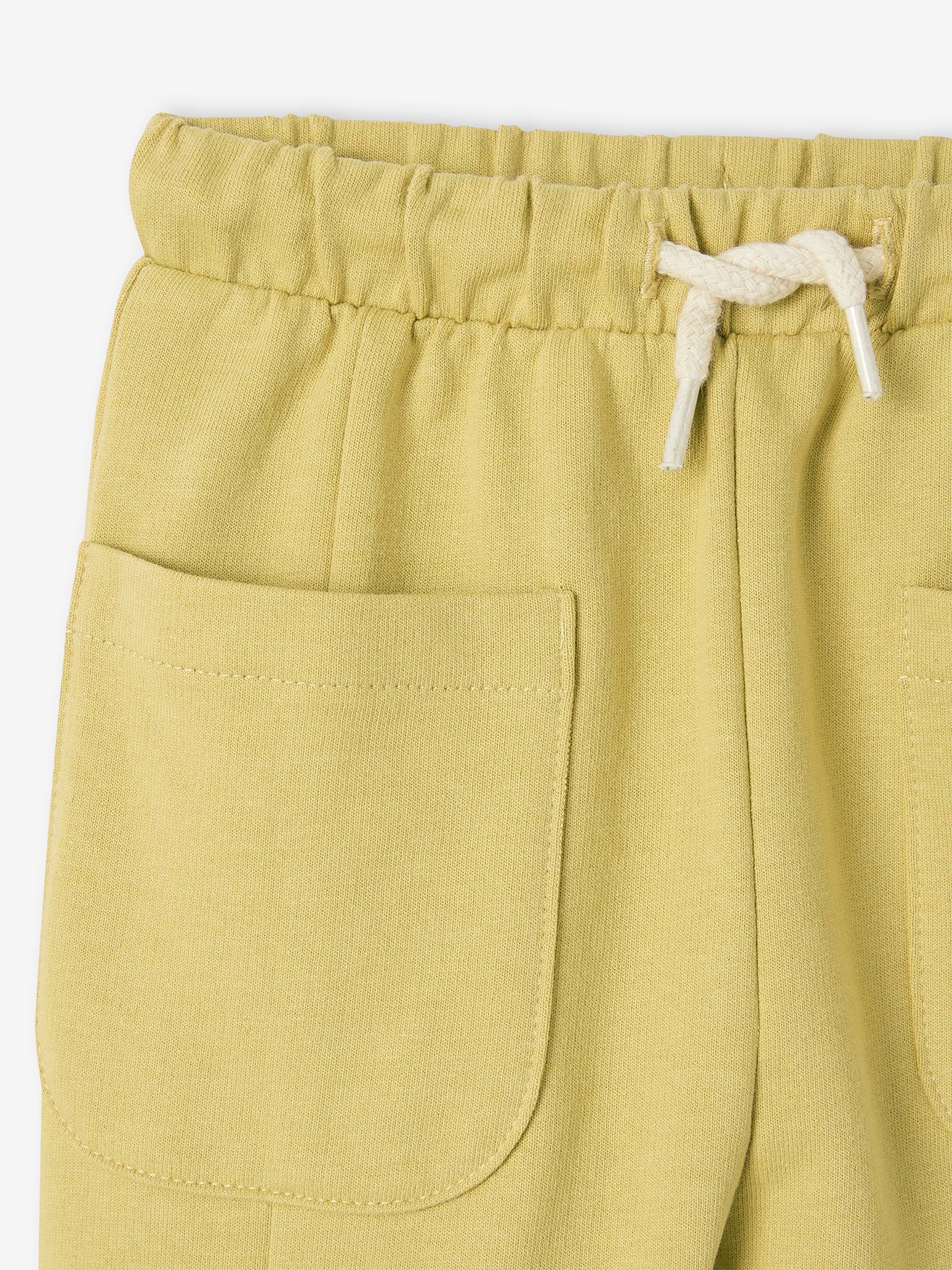 Vertbaudet Baby Sweathose mit Recycling-Polyester - gelb