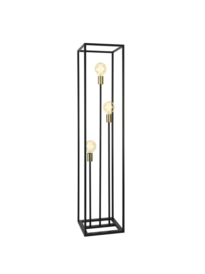 lux.pro Stehleuchte Groningen in Schwarz (H)140cm (B)30cm (T)30cm günstig kaufen onesize